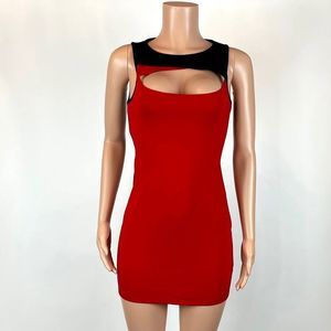 Front & back peep hole dress